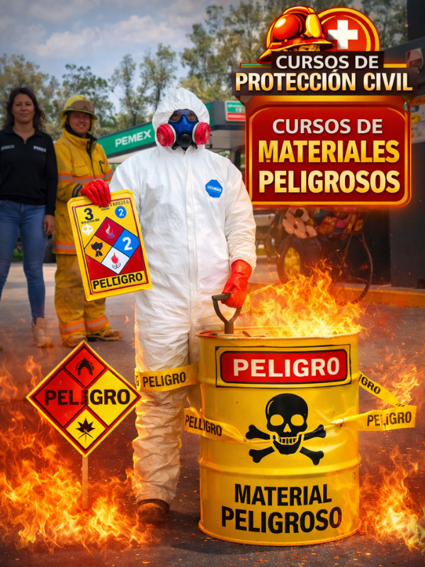 Curso de materiales peligrosos para empresas en Guadalajara